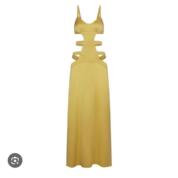 SKIMS SILK STRAPPY LONG SLIP DRESS Topaz